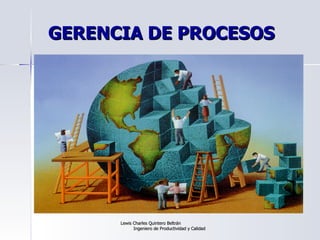 GERENCIA DE PROCESOS Lewis Charles Quintero Beltrán  Ingeniero de Productividad y Calidad 
