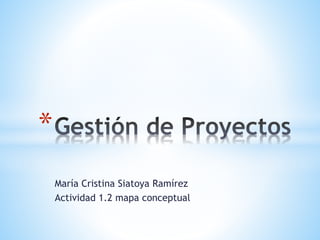 María Cristina Siatoya Ramírez
Actividad 1.2 mapa conceptual
*
 
