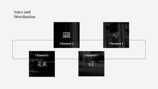 Channel 1
Channel 2
Channel 3
Channel 4
Sales and
Distribution
 