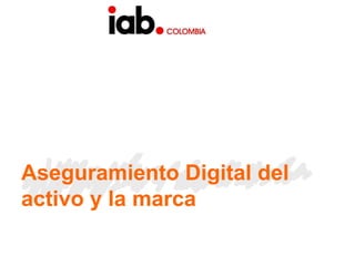 Responsabilidades principales con los activos