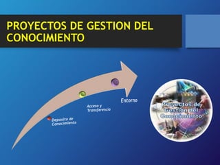 PROYECTOS DE GESTION DEL 
CONOCIMIENTO 
 