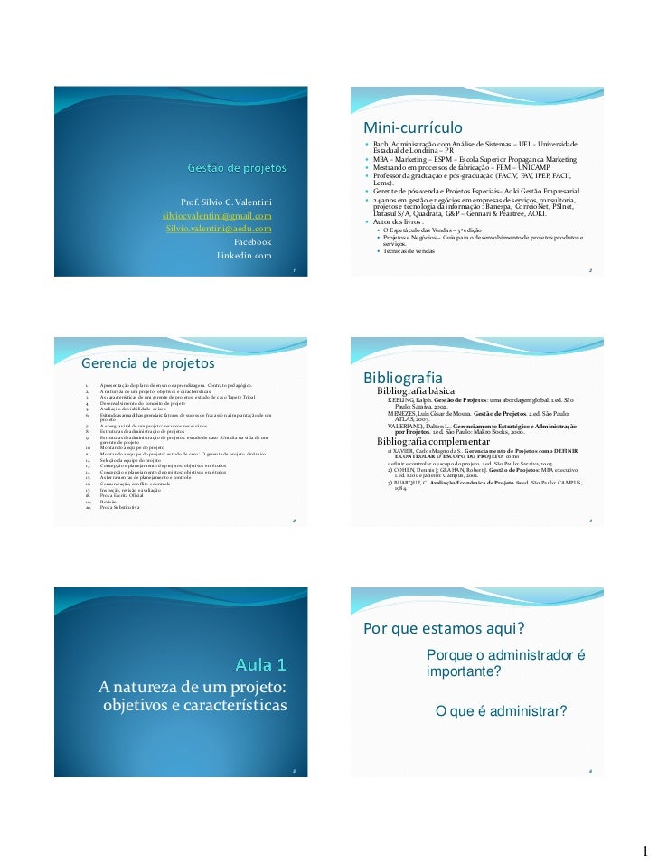Cursos projetos