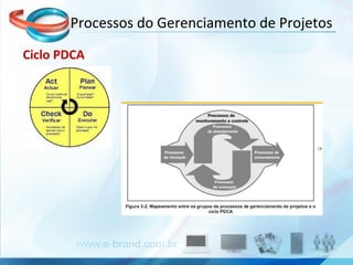 Ciclo PDCA Processos do Gerenciamento de Projetos 