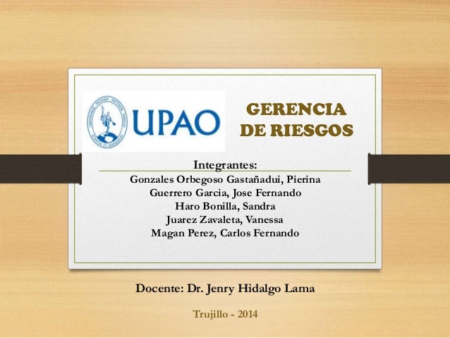 GERENCIA DE RIESGOS - SEMANA 1