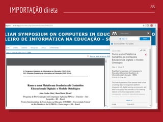 IMPORTAÇÃO direta
 