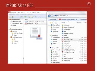 IMPORTAR de PDF
 