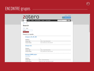 ENCONTRE grupos
 