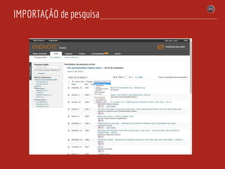 IMPORTAÇÃO de pesquisa
 