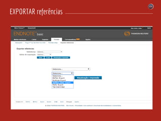 EXPORTAR referências
 