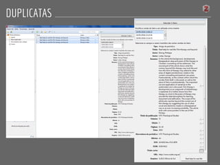 DUPLICATAS
 