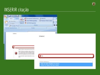 INSERIR citação
 