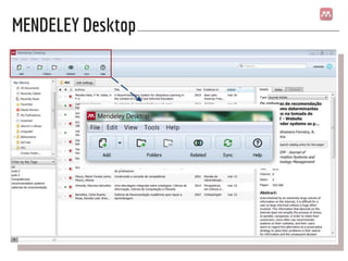 MENDELEY Desktop
 