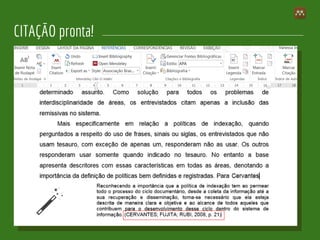 CITAÇÃO pronta!
 