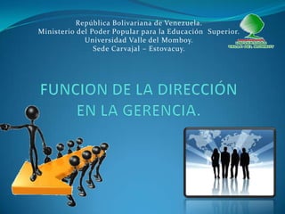 República Bolivariana de Venezuela.
Ministerio del Poder Popular para la Educación Superior.
             Universidad Valle del Momboy.
                Sede Carvajal – Estovacuy.
 