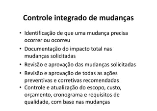 Gerenciamento de Integracao - Aula 4