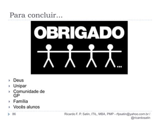 Desenvolver o project charter