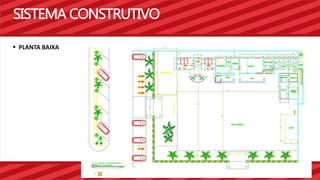 SISTEMA CONSTRUTIVO 
 PLANTA BAIXA 
 