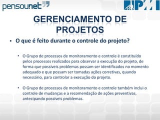 GERENCIAMENTO DE PROJETOSPor que é preciso gerenciar os projetos?GERENCIAMENTO DE PROJETOSPor que é preciso gerenciar os projetos?"A disciplina de gerência de projetos articulada em nível organizacional é competência fundamental para a realização das estratégias corporativas, através da contínua entrega de projetos bem-sucedidos." Schlichter (2001)