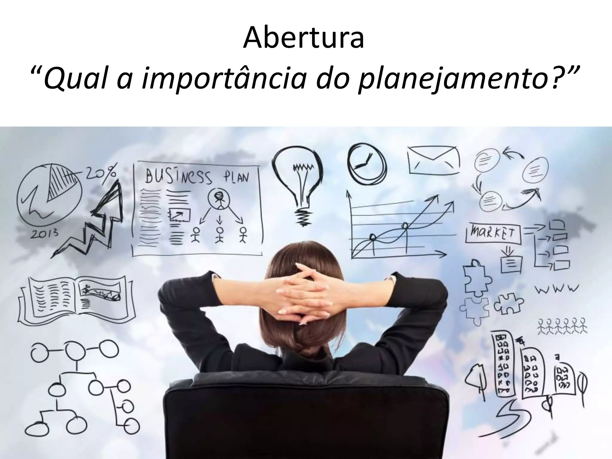 Abertura
“Qual a importância do planejamento?”
 