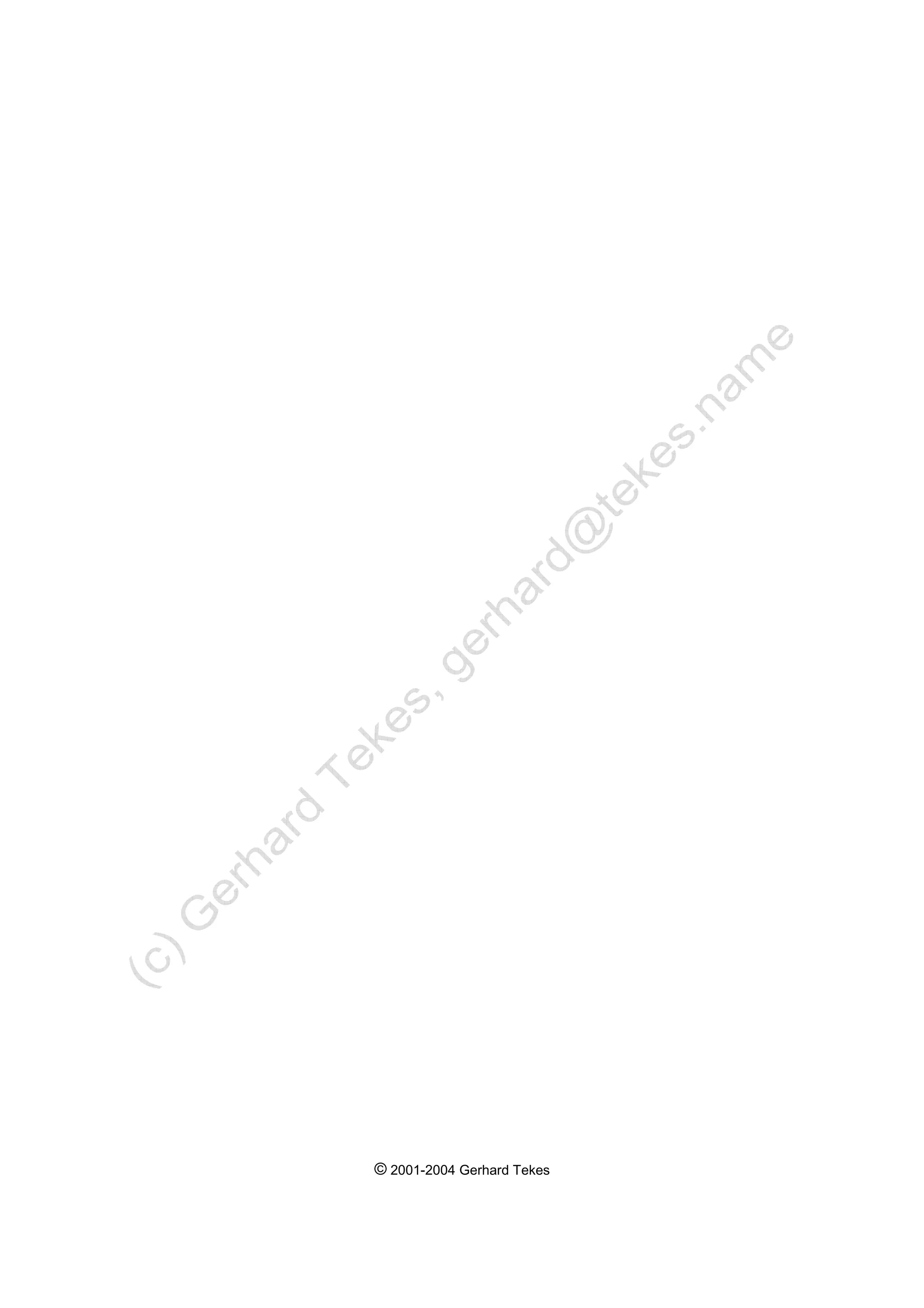 © 2001-2004 Gerhard Tekes
 