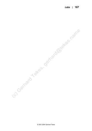Labs | 167
© 2001-2004 Gerhard Tekes
 