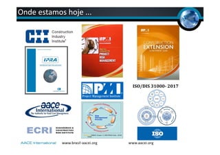 Onde estamos hoje ...
ISO/DIS 31000- 2017
 