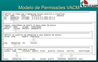 Modelo de Permissões VACM 