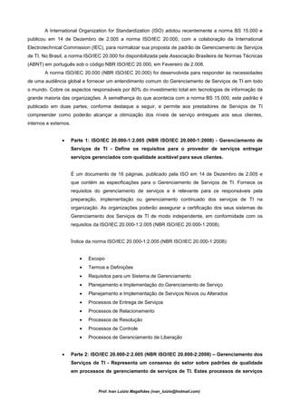 Gerenciamento de Serviços de TI