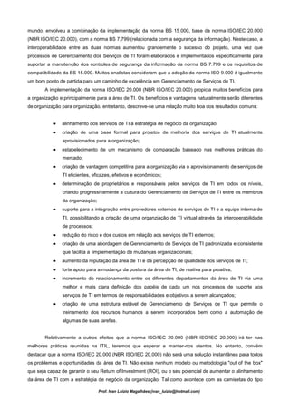 Gerenciamento de Serviços de TI