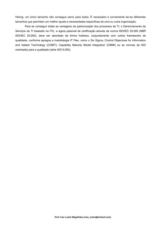 Gerenciamento de Serviços de TI