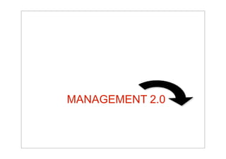 MANAGEMENT 2.0
Hacia una nueva organización
 