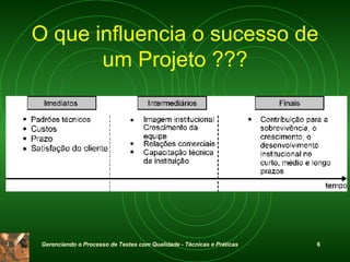O que influencia o sucesso de um Projeto ??? 