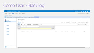 Como Usar - BackLog
 