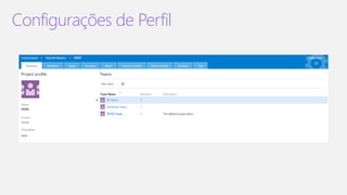 Configurações de Perfil
 