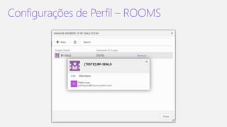 Configurações de Perfil – ROOMS
 