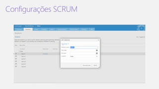 Configurações SCRUM
 