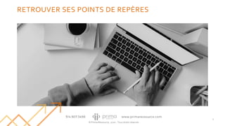© Prima Ressource, 2020 - Tous droits réservés
RETROUVER SES POINTS DE REPÈRES
4
 