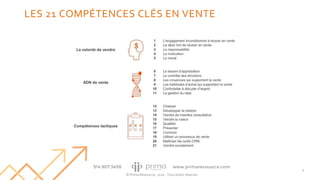© Prima Ressource, 2020 - Tous droits réservés
LES 21 COMPÉTENCES CLÉS EN VENTE
5
 