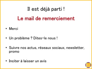 㻵㼘 㼑㼟㼠 㼐㽴㼖㽫 㼜㼍㼞㼠㼕 㻍! 
㻸㼑 㼙㼍㼕㼘 㼐㼑 㼞㼑㼙㼑㼞㼏㼕㼑㼙㼑㼚㼠! 
! 
• 㻹㼑㼞㼏㼕! 
• 㼁㼚 㼜㼞㼛㼎㼘㽳㼙㼑 㻫 㻰㼕㼠㼑㼟㻙㼘㼑 㼚㼛㼡㼟 㻍! 
• 㻿㼡㼕㼢㼞㼑 㼚㼛㼟 㼍㼏㼠㼡㼟㻘 㼞㽴㼟㼑㼍㼡㼤 㼟㼛㼏㼕㼍㼡㼤㻘 㼚㼑㼣㼟㼘㼑㼠㼠㼑㼞㻘 
㼜㼞㼛㼙㼛! 
• 㻵㼚㼏㼕㼠㼑㼞 㽫 㼘㼍㼕㼟㼟㼑㼞 㼡㼚 㼍㼢㼕㼟! 
 