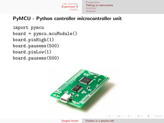 Python in a physics lab | PDF