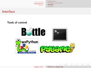 Python in a physics lab | PDF