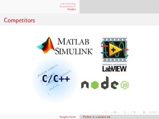 Python in a physics lab | PDF