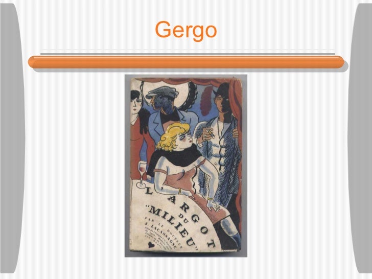 Il Gergo Tipico Di Un Gruppo Gergo e varietà giovanili