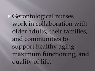 Geriatric care | PPTX