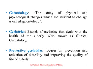 Geriatric health old age in new india | PPTX