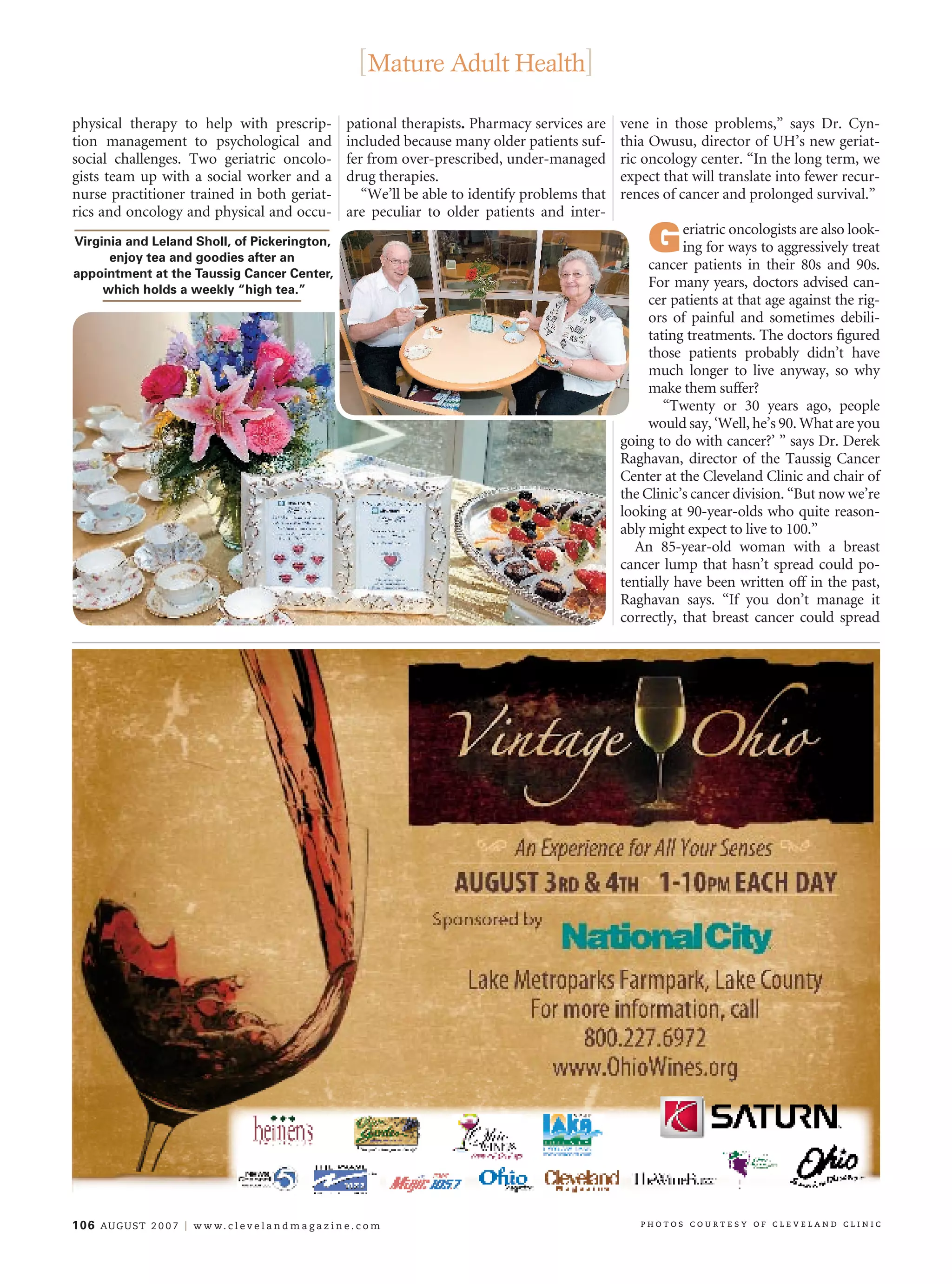 Geriatric oncology PDF Cancer Diseases and Conditions