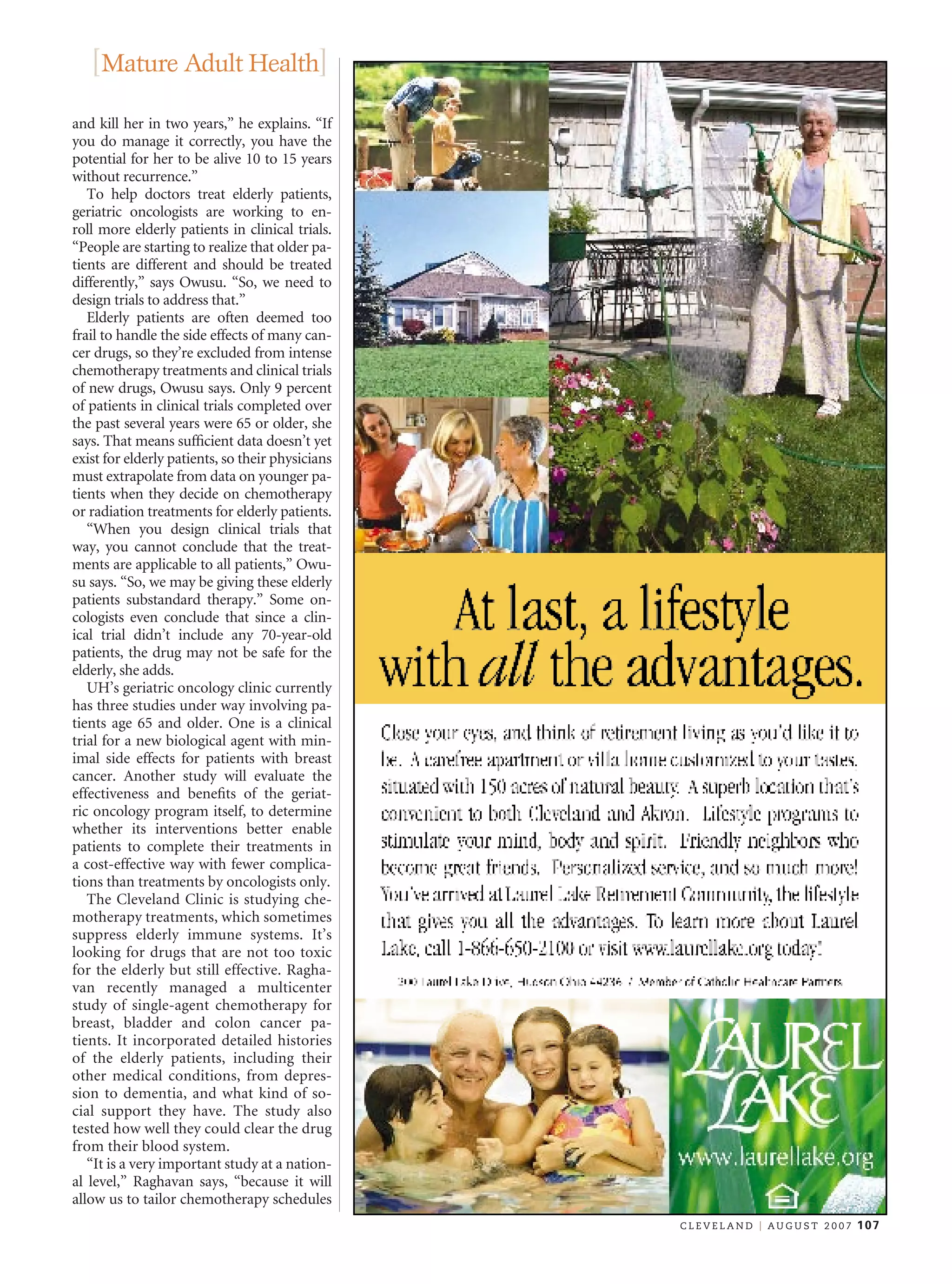 Geriatric oncology PDF Cancer Diseases and Conditions