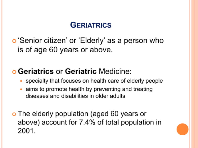 Geriatric ophthalmology | PPTX | Eye and Vision Conditions | Diseases ...