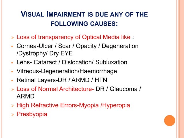 Geriatric ophthalmology | PPTX | Eye and Vision Conditions | Diseases ...