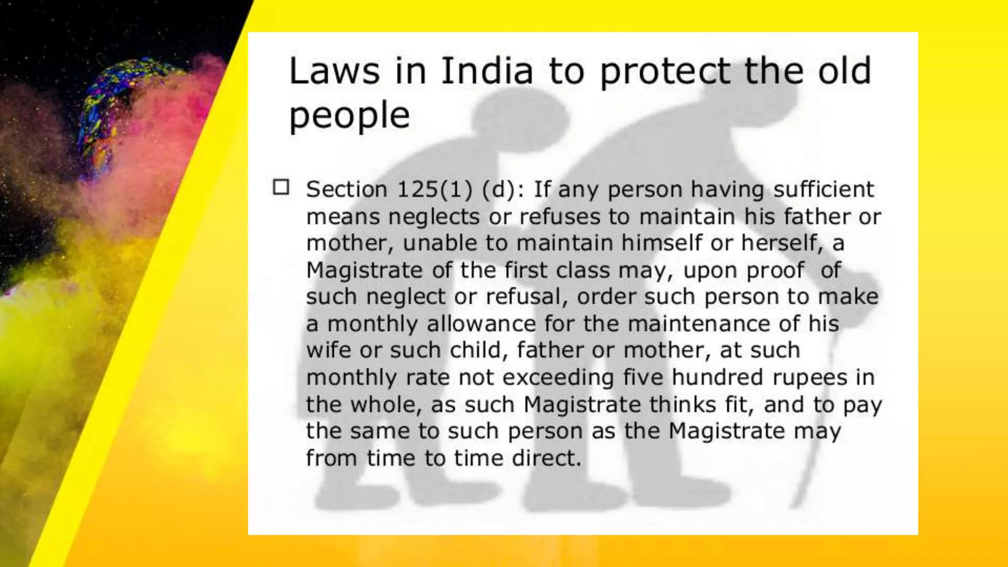 Age Related Problems / Geriatric problems